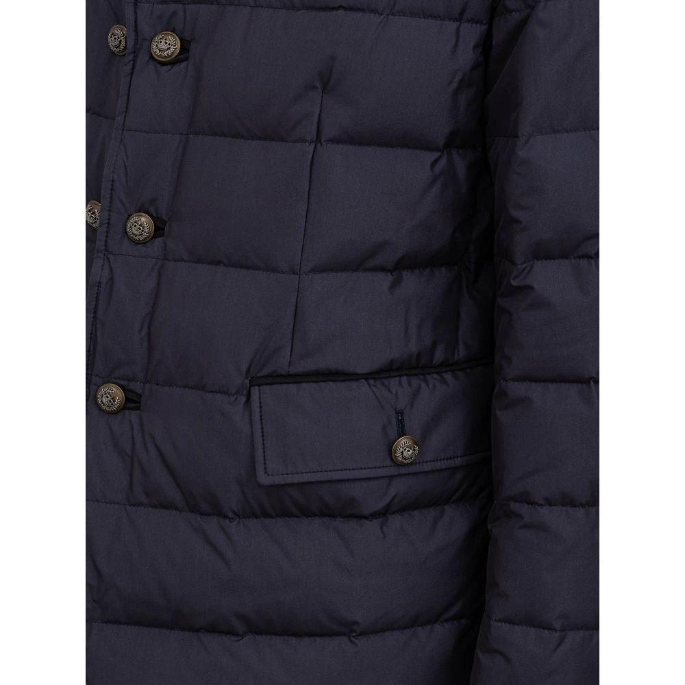 Dolce & Gabbana Blue Polyester Coat by Dolce & Gabbana