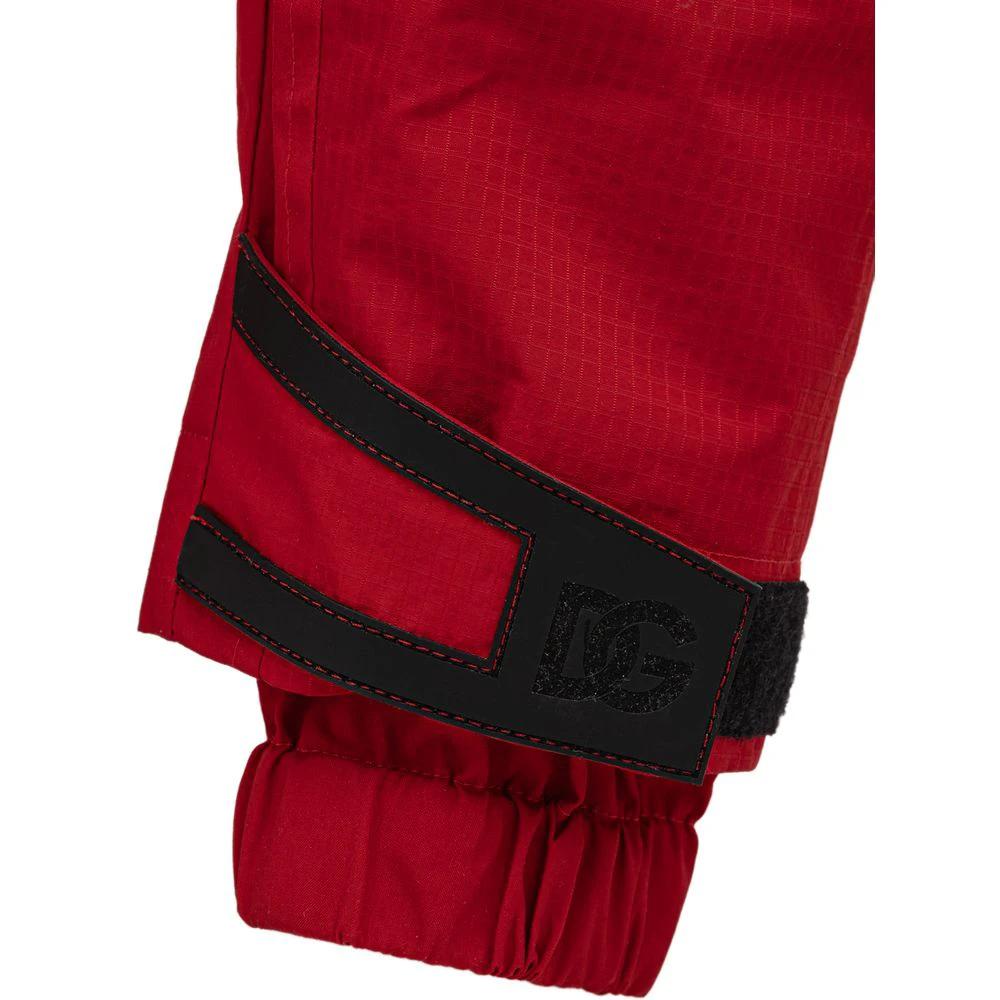 Dolce & Gabbana Red Polyamide Athletic Pants by Dolce & Gabbana