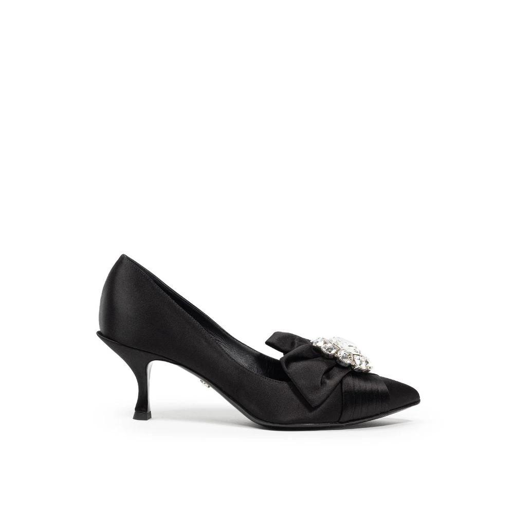 Dolce & Gabbana Black Viscose Pumps by Dolce & Gabbana