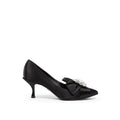 Dolce & Gabbana Black Viscose Pumps by Dolce & Gabbana