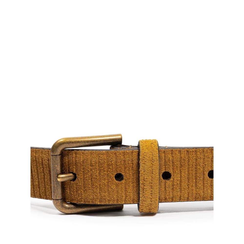 Dolce & Gabbana Brown Leather Regular Belt by Dolce & Gabbana