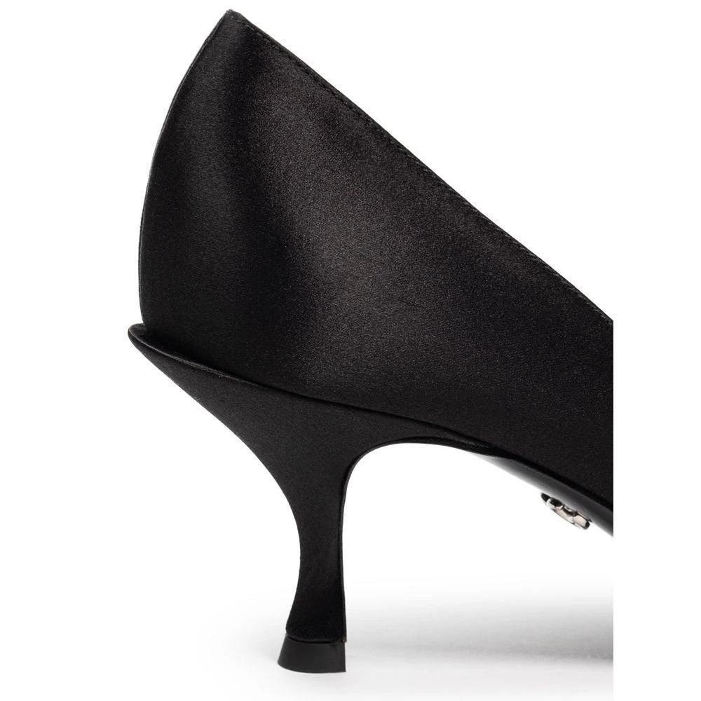 Dolce & Gabbana Black Viscose Pumps by Dolce & Gabbana