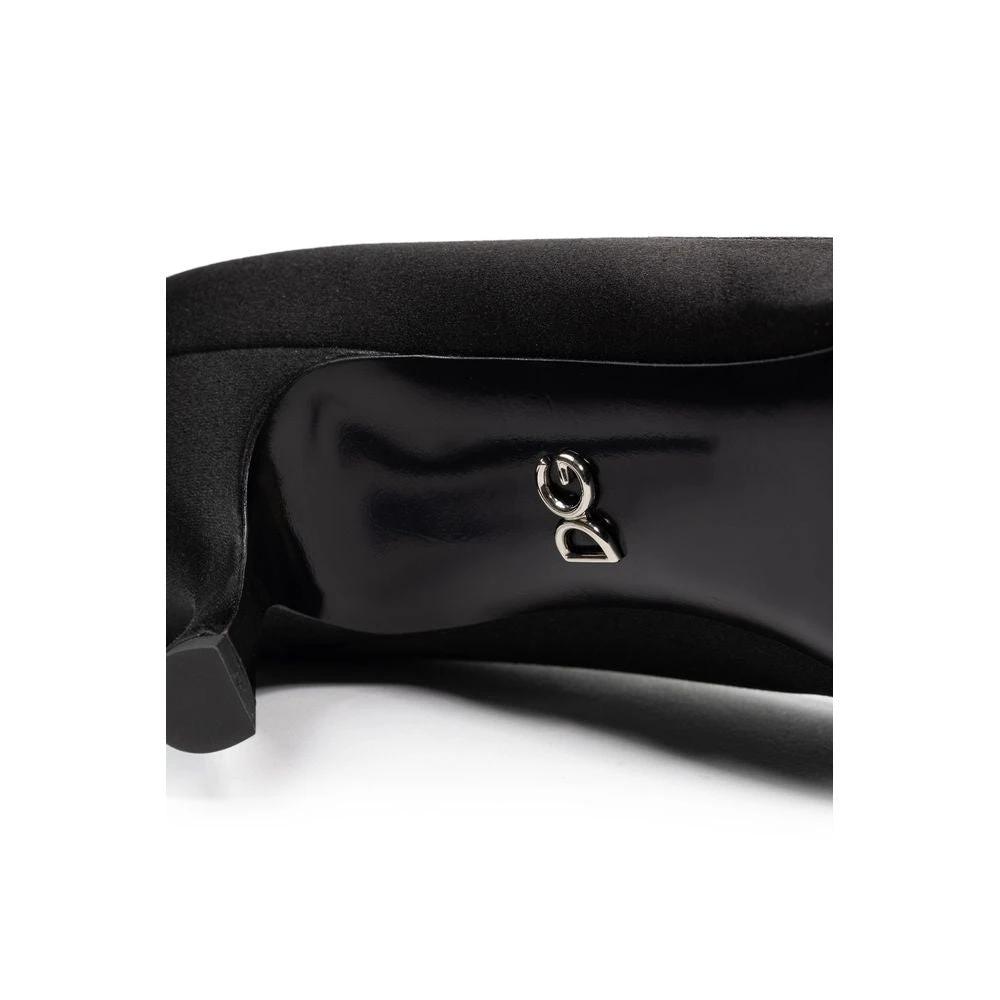 Dolce & Gabbana Black Viscose Pumps by Dolce & Gabbana