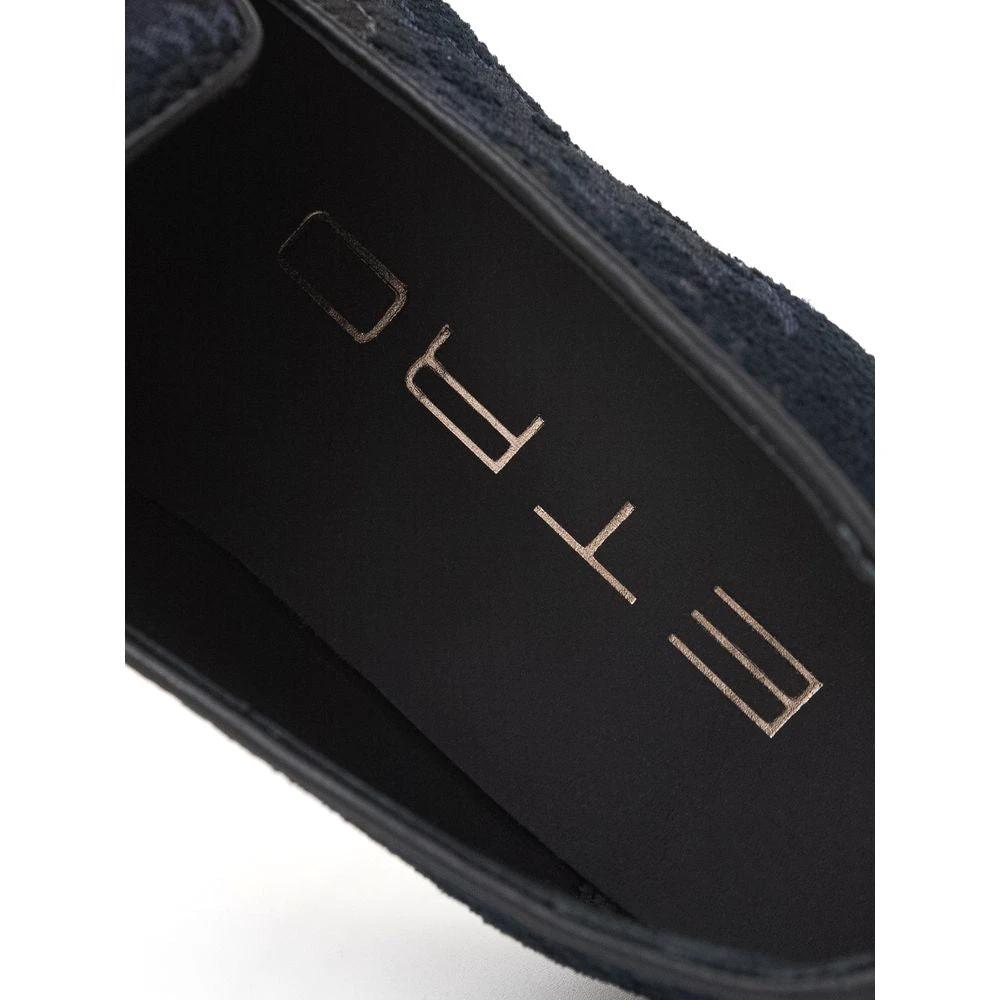 Etro Blue Leather Slip-On Loafers by Etro