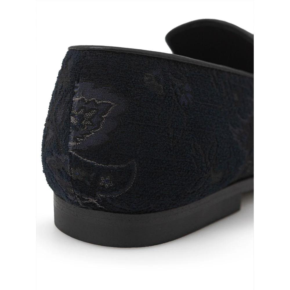 Etro Blue Leather Slip-On Loafers by Etro