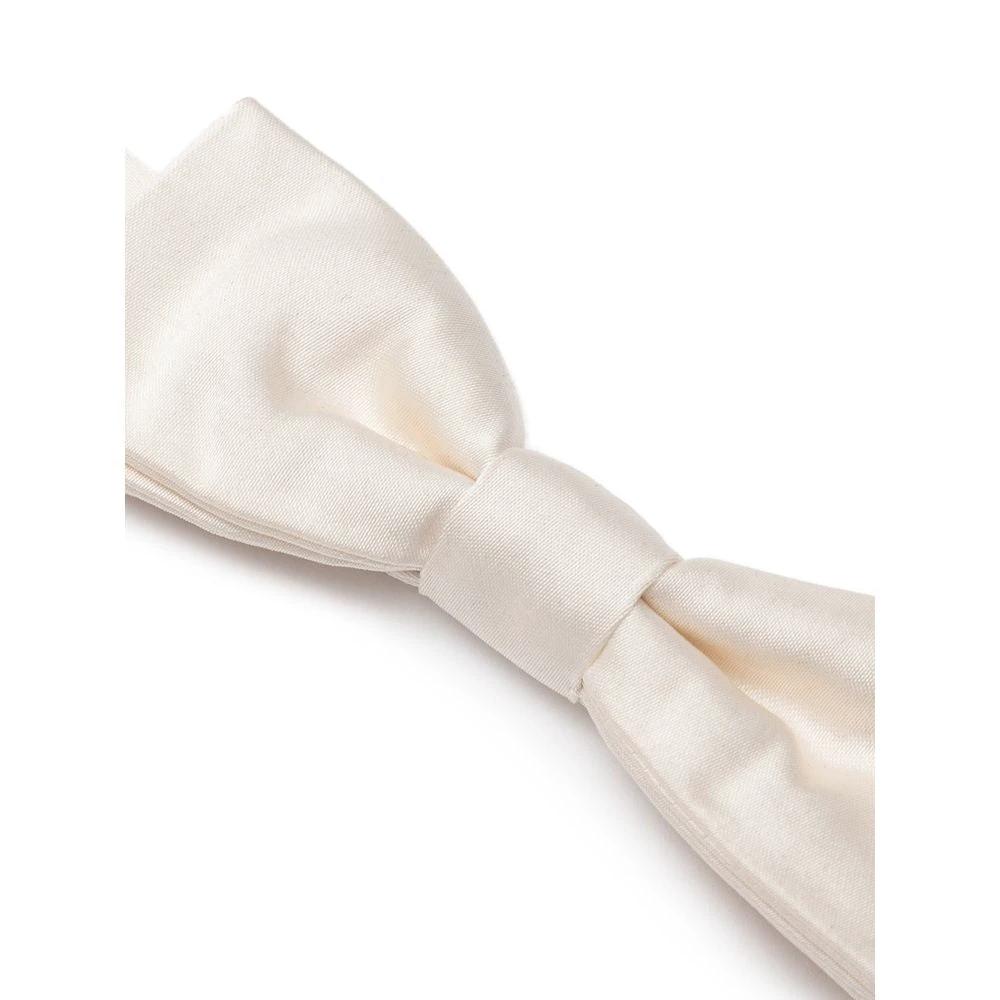 Dolce & Gabbana White Silk Bowtie by Dolce & Gabbana