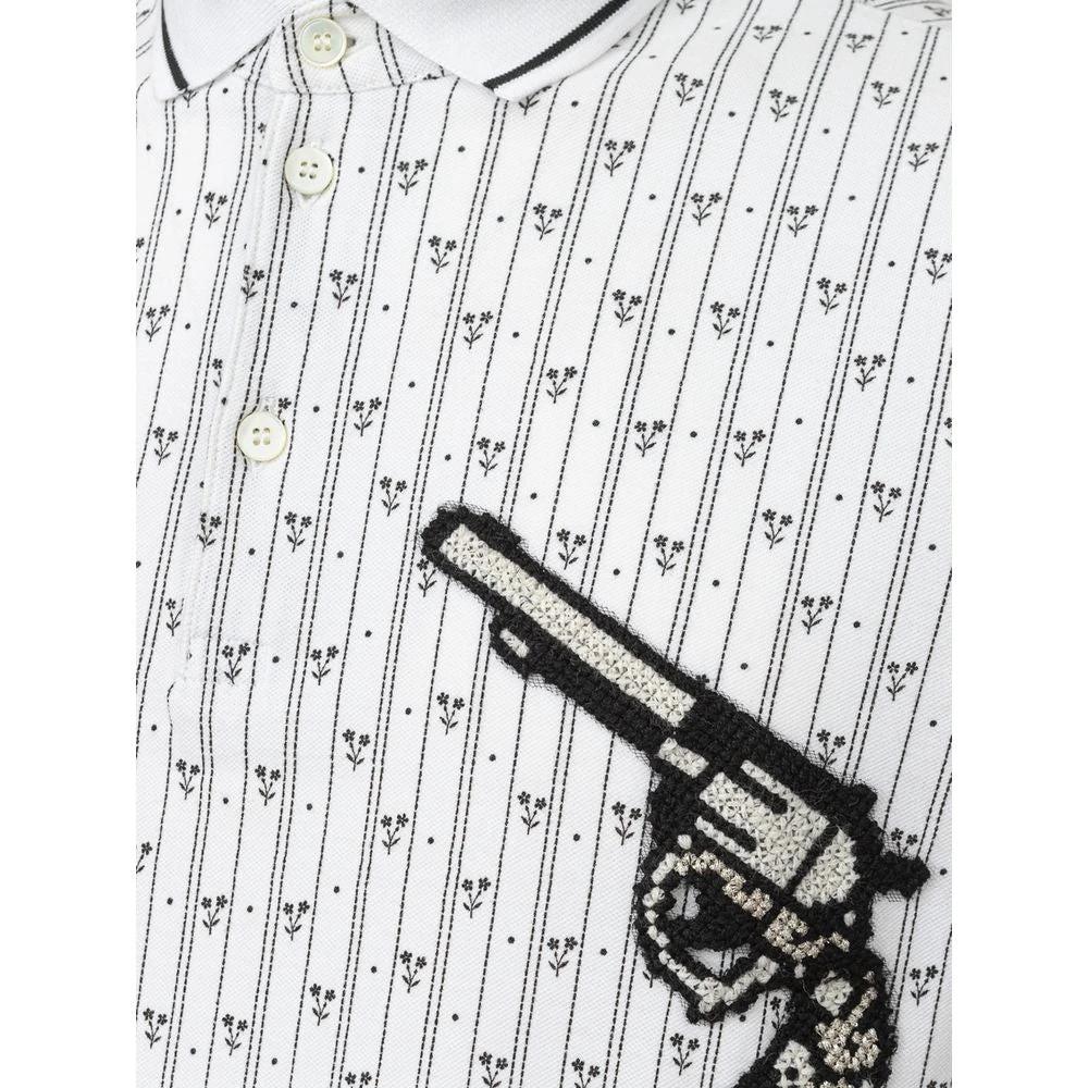 Dolce & Gabbana White Cotton Polo Shirt by Dolce & Gabbana