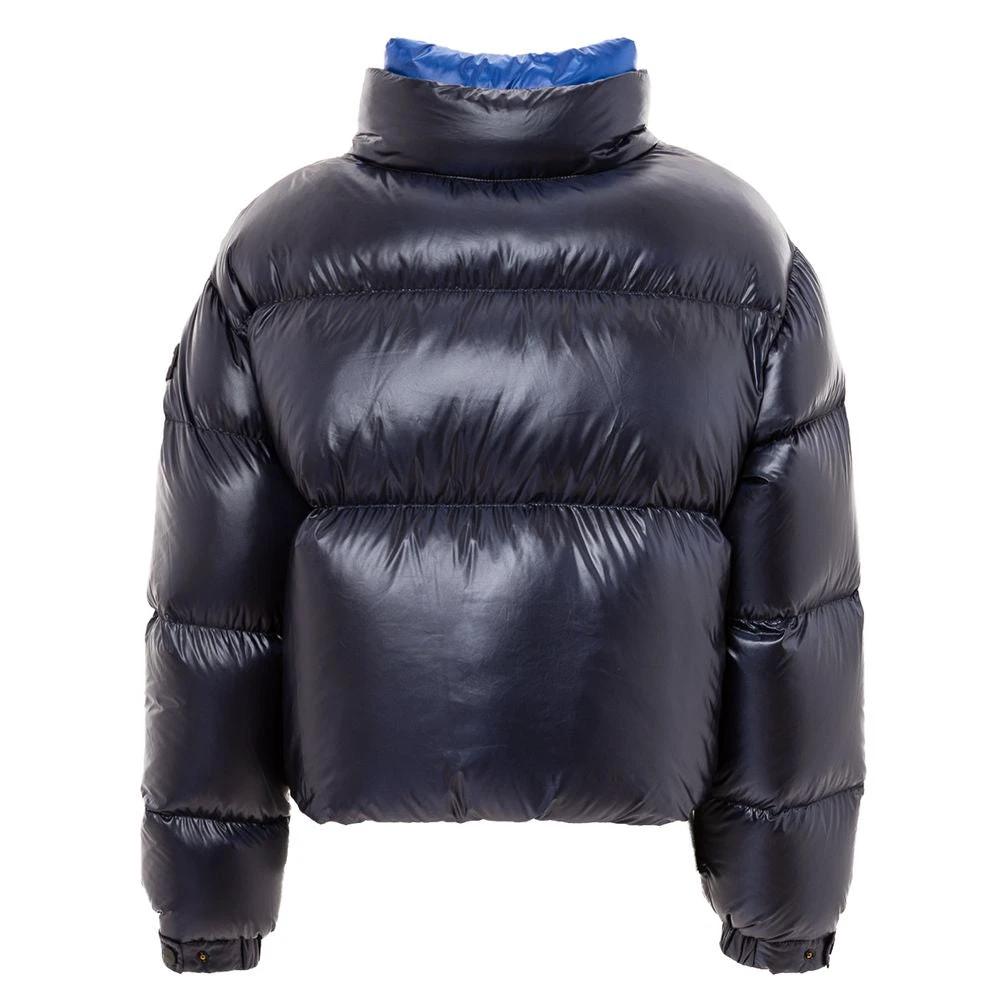 Ajouter une veste longue en polyamide bleu