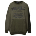 Dsquared² Green Cotton Sweatshirt by Dsquared²