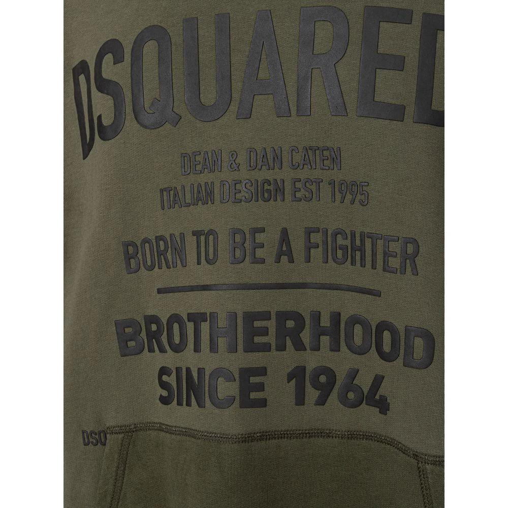 Dsquared² Green Cotton Sweatshirt by Dsquared²