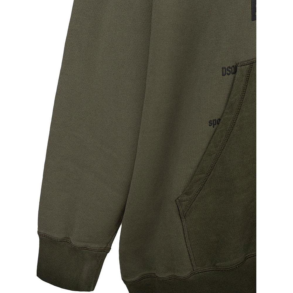 Dsquared² Green Cotton Sweatshirt by Dsquared²