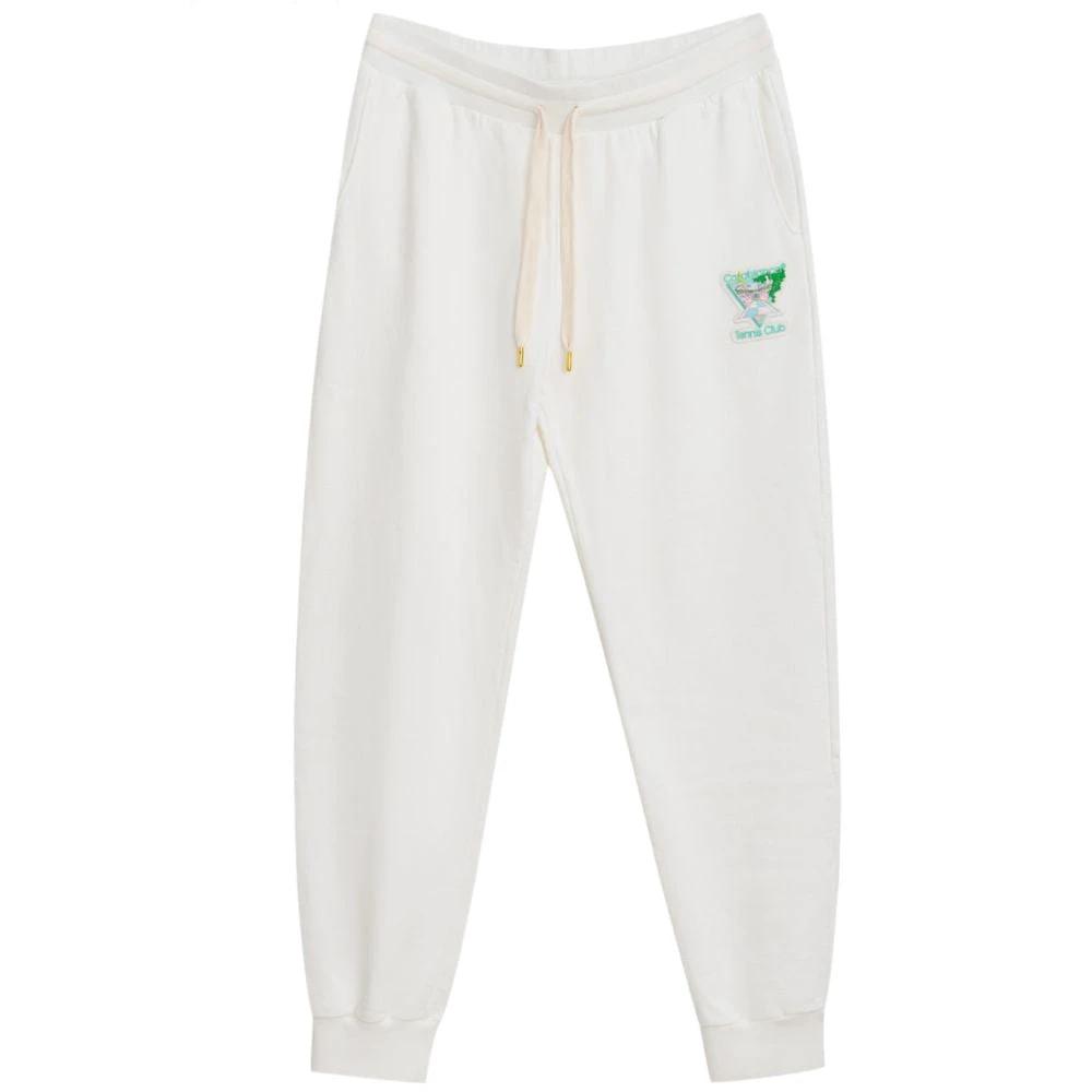 Casablanca White Cotton Athletic Pants by Casablanca