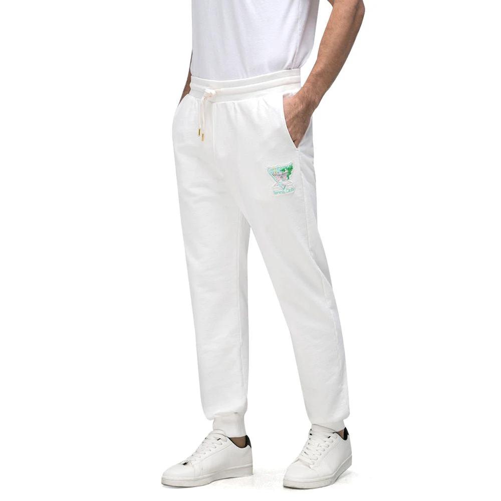 Casablanca White Cotton Athletic Pants by Casablanca