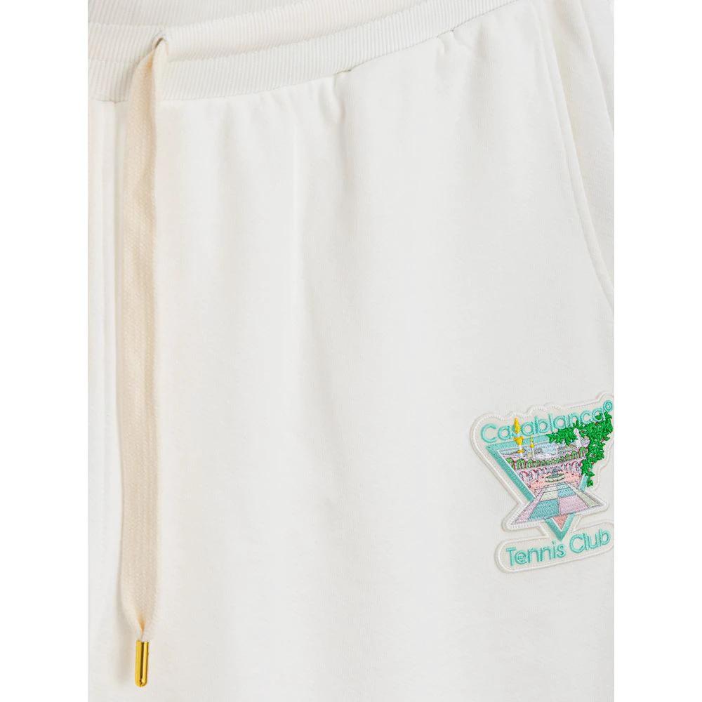 Casablanca White Cotton Athletic Pants by Casablanca
