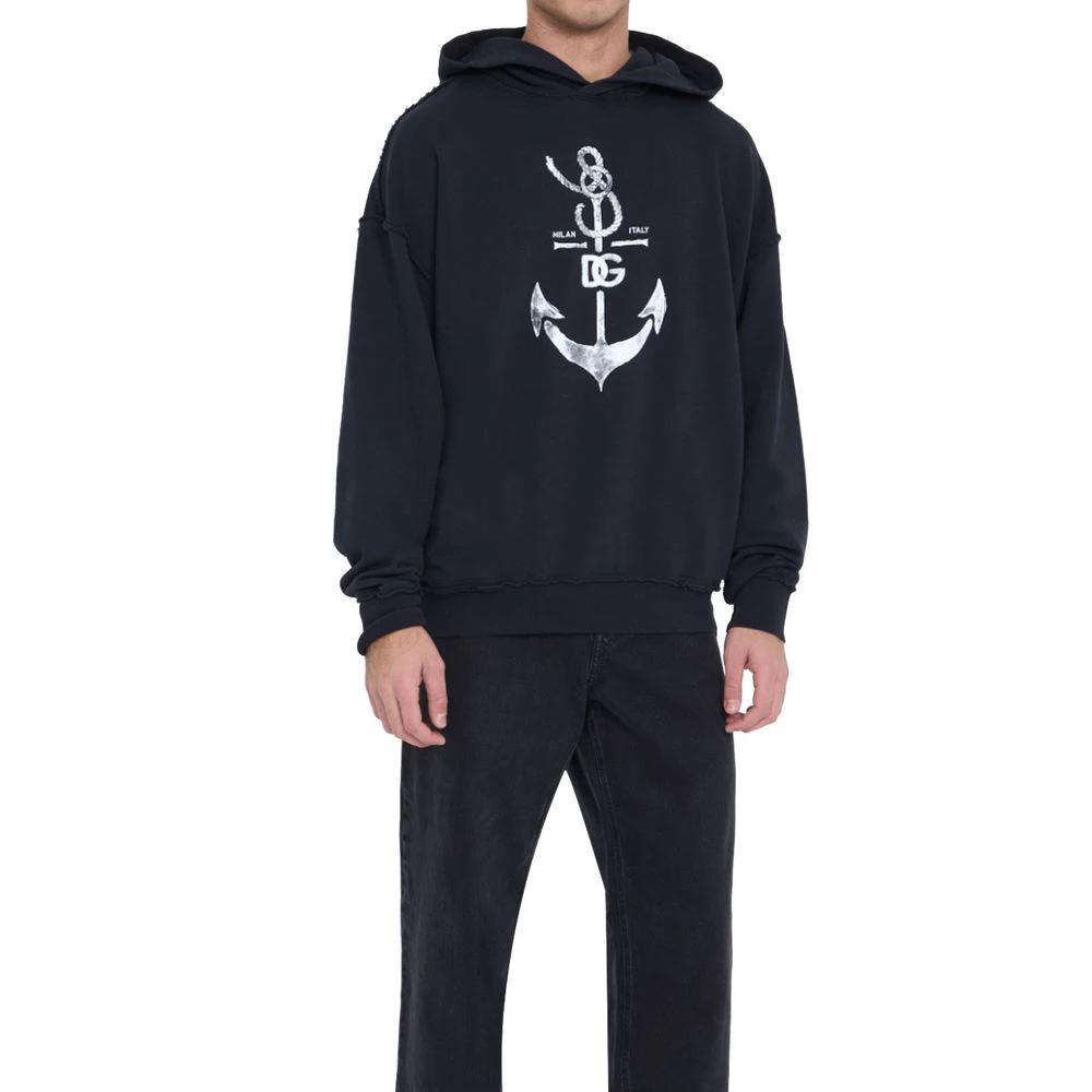 Dolce & Gabbana Blue Cotton Sweatshirt by Dolce & Gabbana