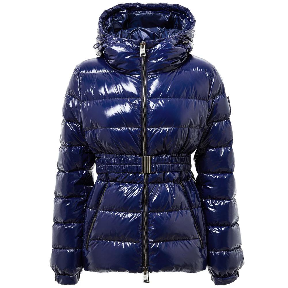 Herno Blue Polyamide Coat by Herno
