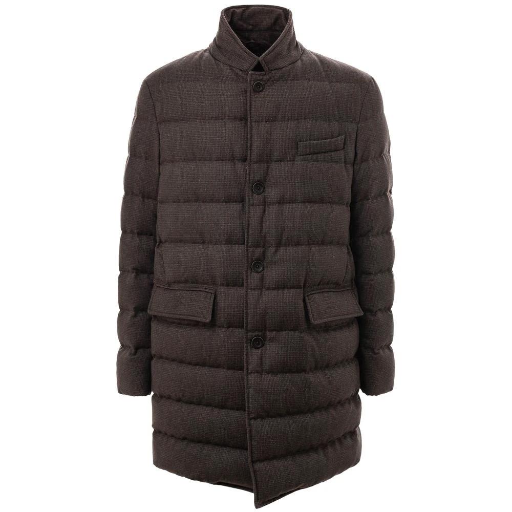 Herno Brown Wool Jackets & Coat by Herno