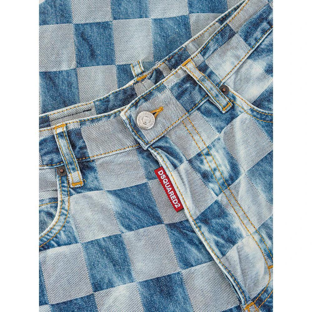 Dsquared² Blue Cotton Relaxed Fit Jeans by Dsquared²