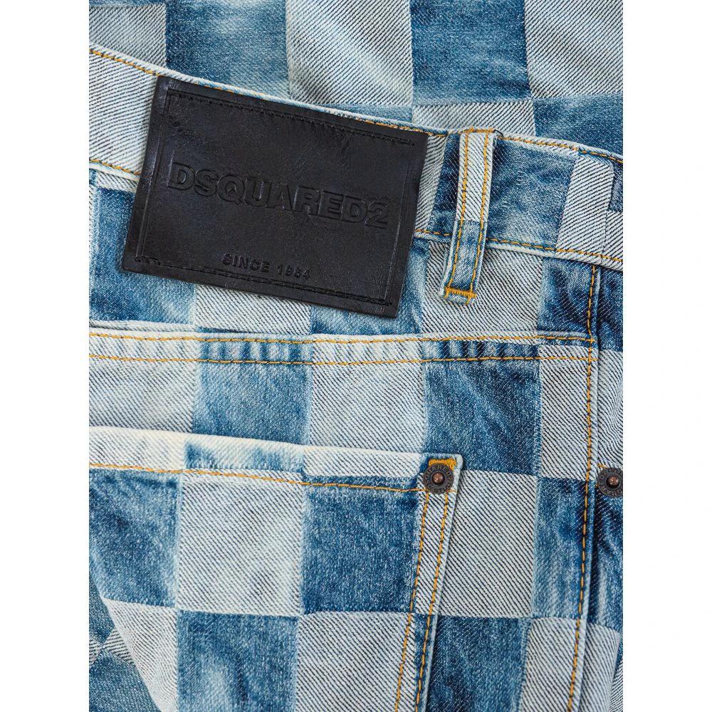 Dsquared² Blue Cotton Relaxed Fit Jeans by Dsquared²