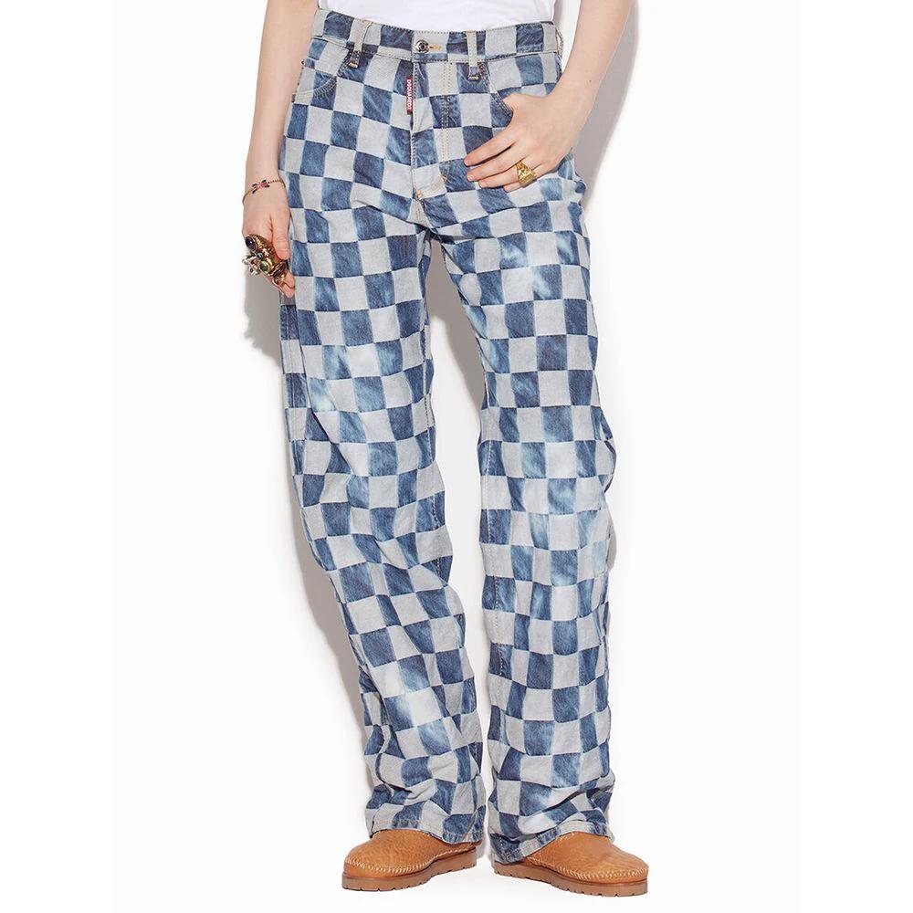Dsquared² Blue Cotton Relaxed Fit Jeans by Dsquared²