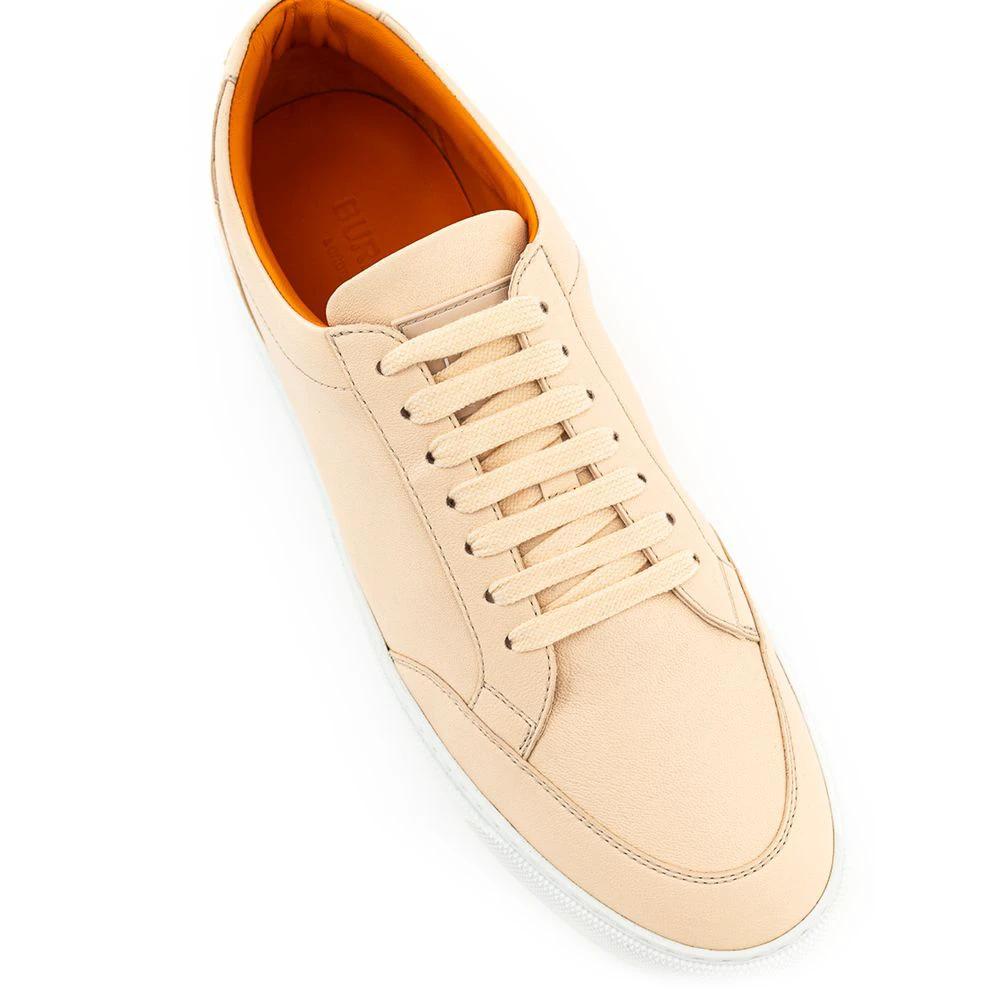 Burberry Pink Leather Low Top Sneakers by Burberry
