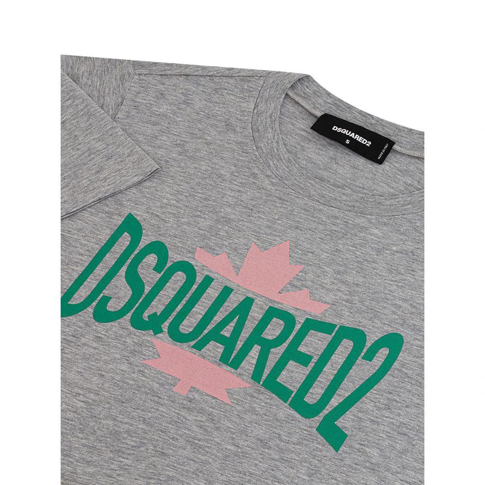 Dsquared² Gray Cotton T-Shirt by Dsquared²