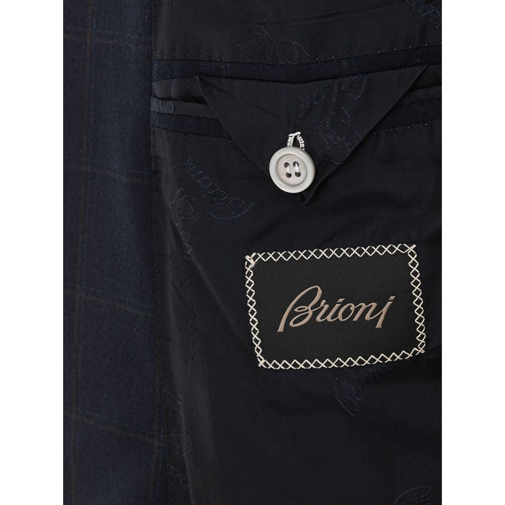 Blazer en laine bleue Brioni