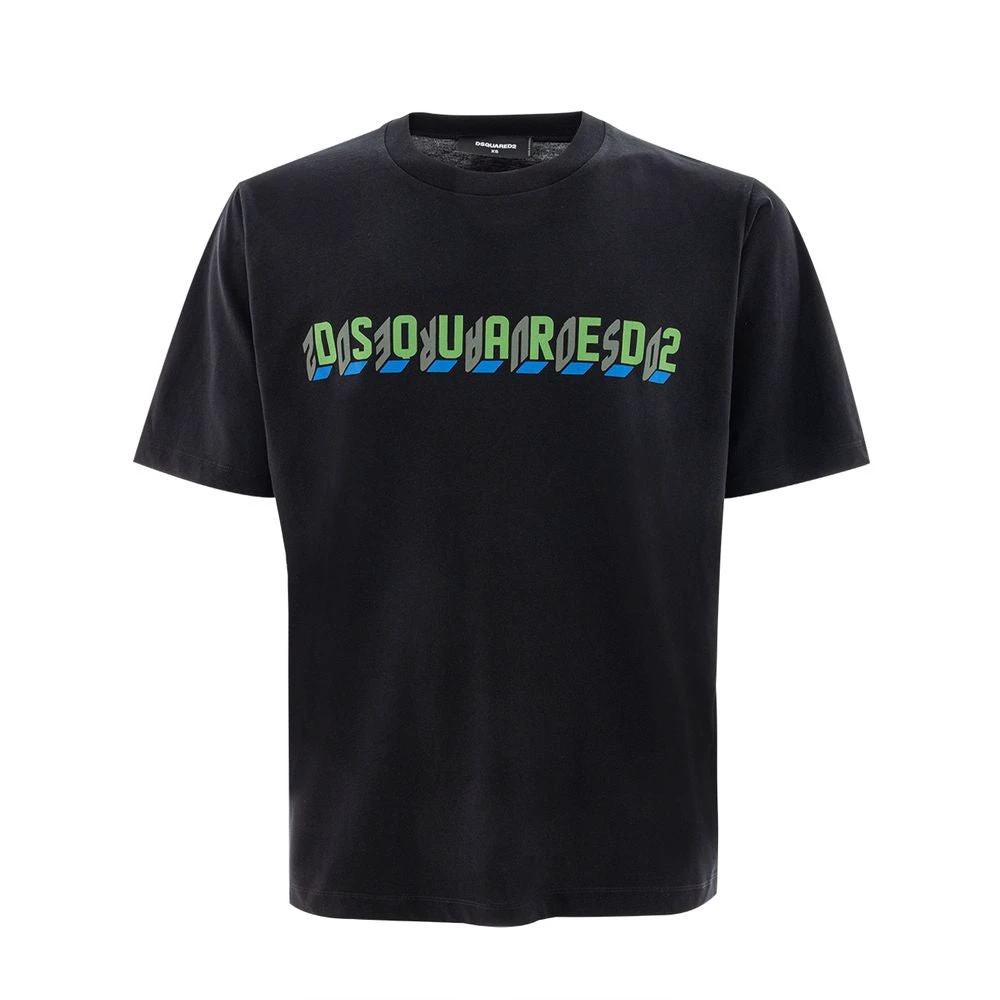 Dsquared² Black Cotton T-Shirt by Dsquared²