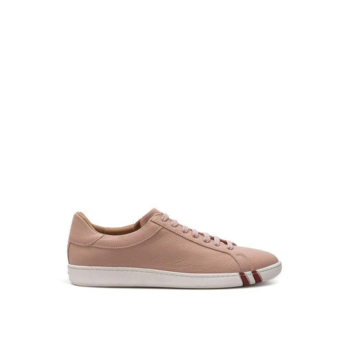Bally Pink Leather Low Top Sneakers by Bally