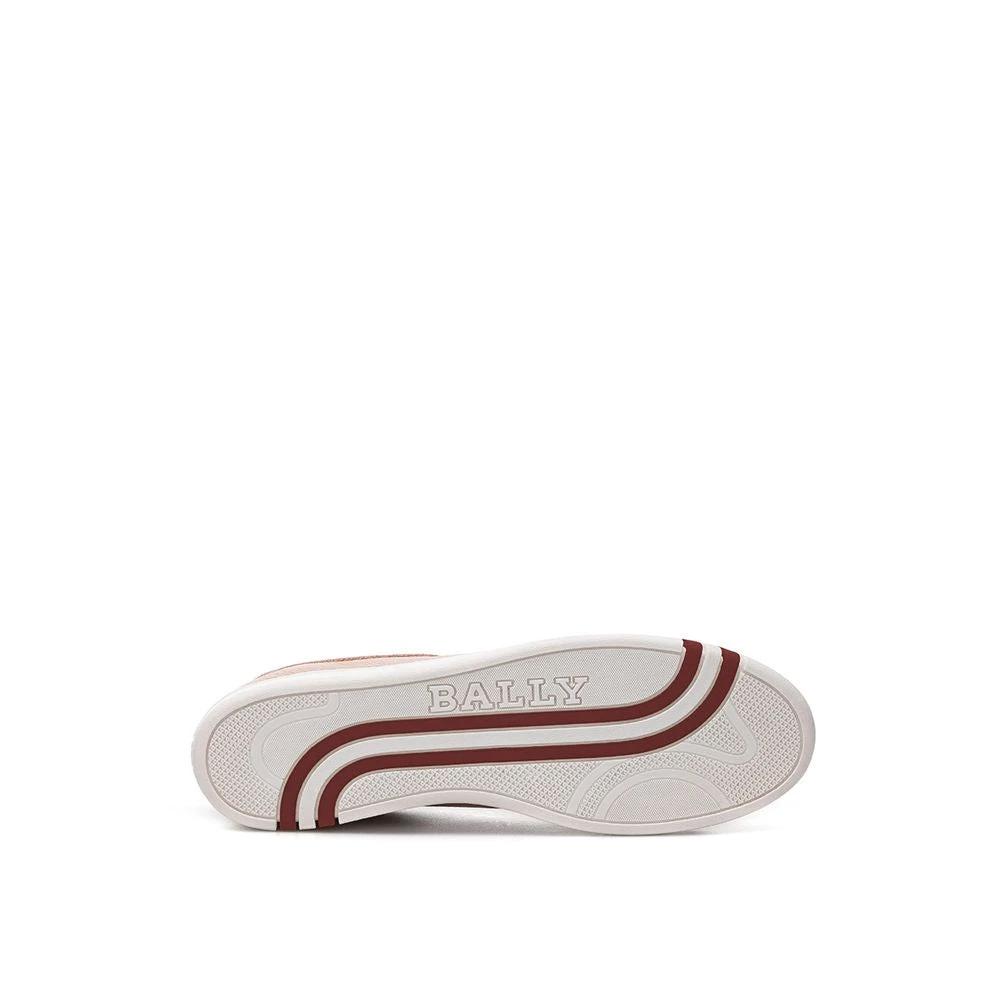 Bally Pink Leather Low Top Sneakers by Bally