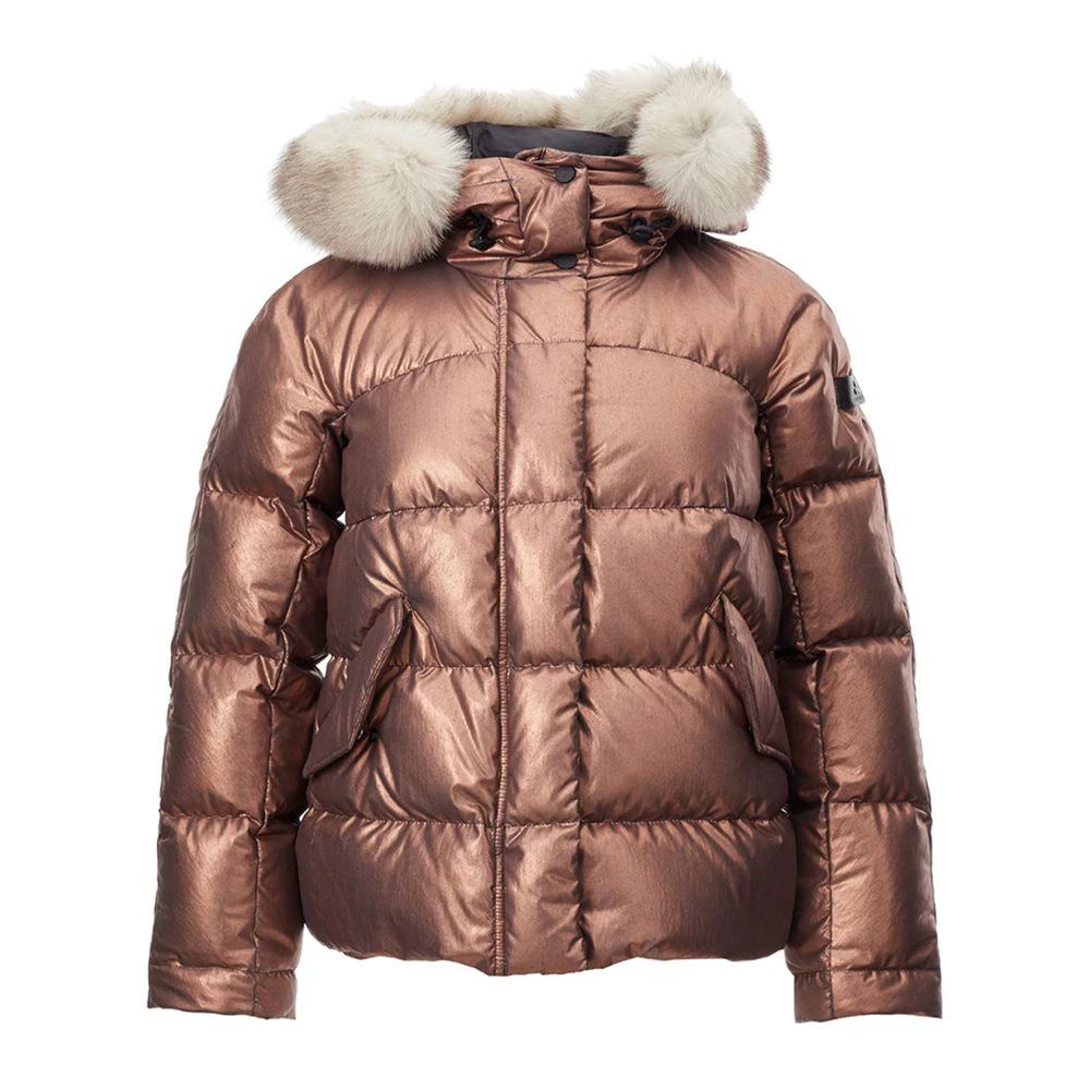 Peuterey Pink Polyester Full-Length Jacket by Peuterey