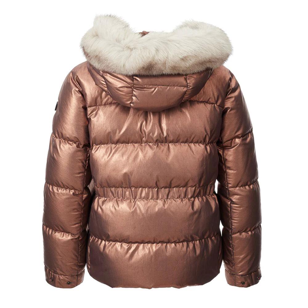 Peuterey Pink Polyester Full-Length Jacket by Peuterey