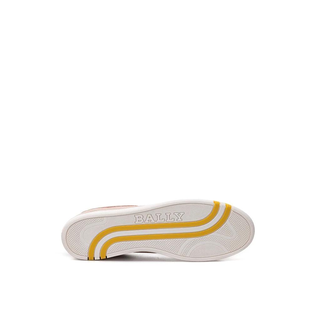 Bally Pink Fabric And Leather Low Top Sneakers by Bally