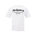 Alexander McQueen White Cotton T-Shirt by Alexander McQueen
