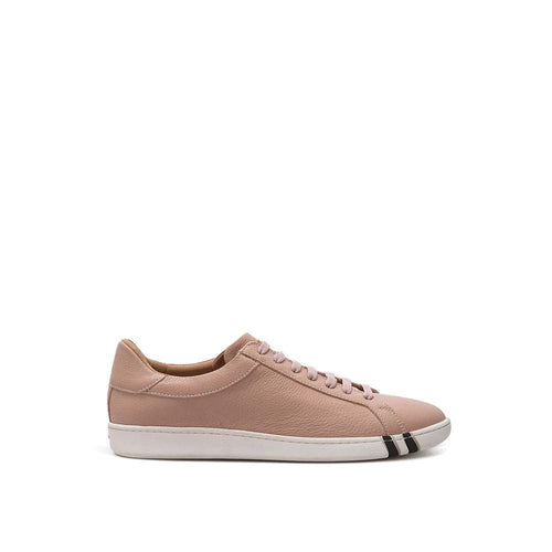 Bally Pink Leather Low Top Sneakers by Bally