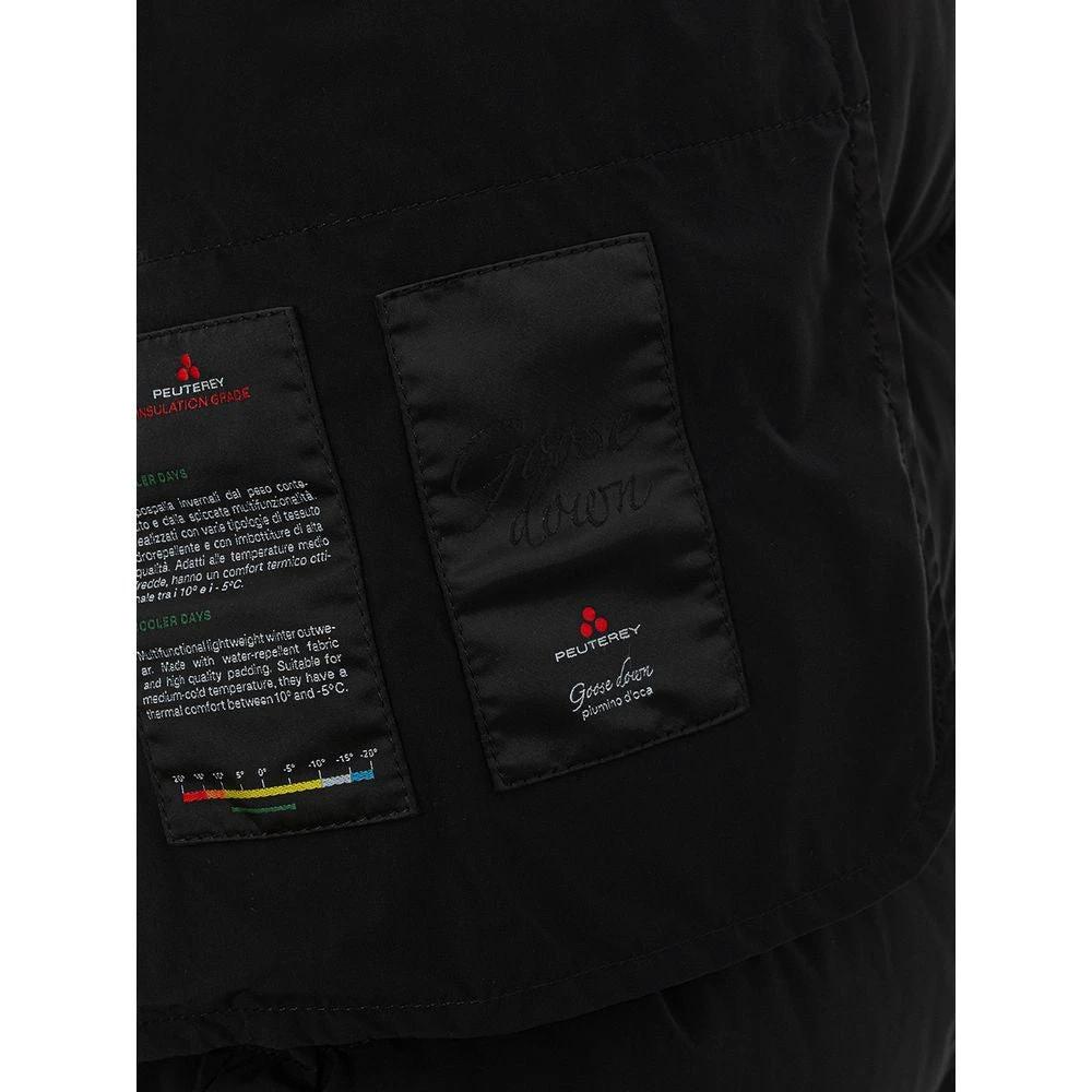 Peuterey Black Polyamide Full-Length Jacket by Peuterey