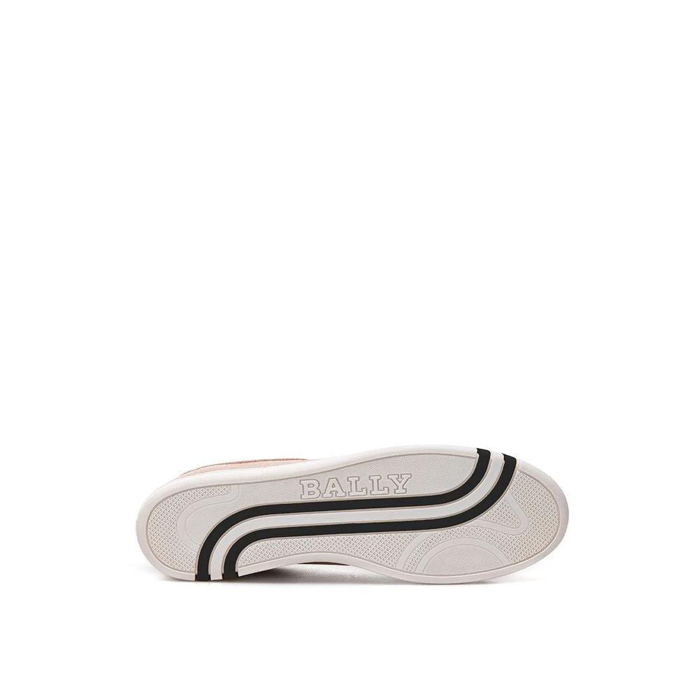Bally Pink Leather Low Top Sneakers by Bally