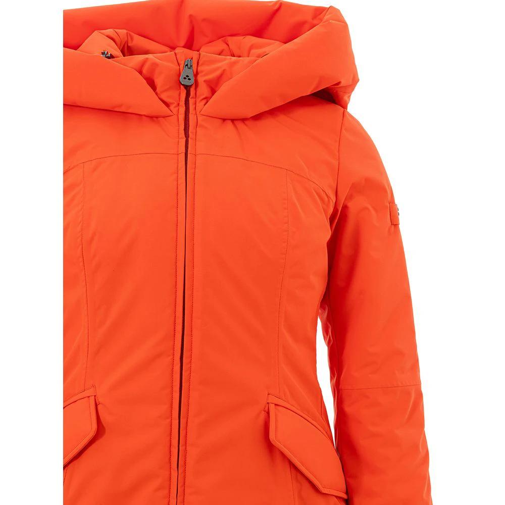 Veste longue Peuterey orange en polyester