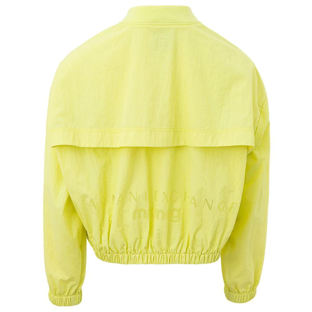 Armani Exchange Yellow Polyamide Bomber by Armani Exchange