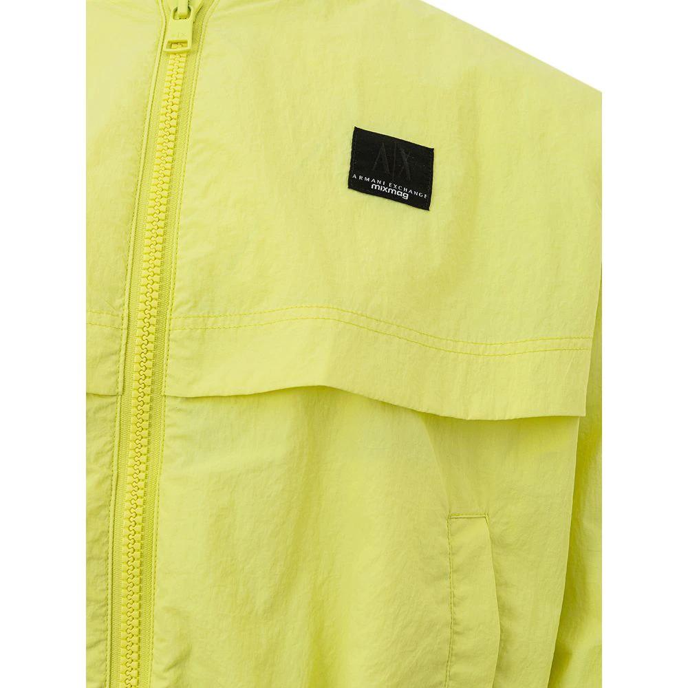 Armani Exchange Yellow Polyamide Bomber by Armani Exchange
