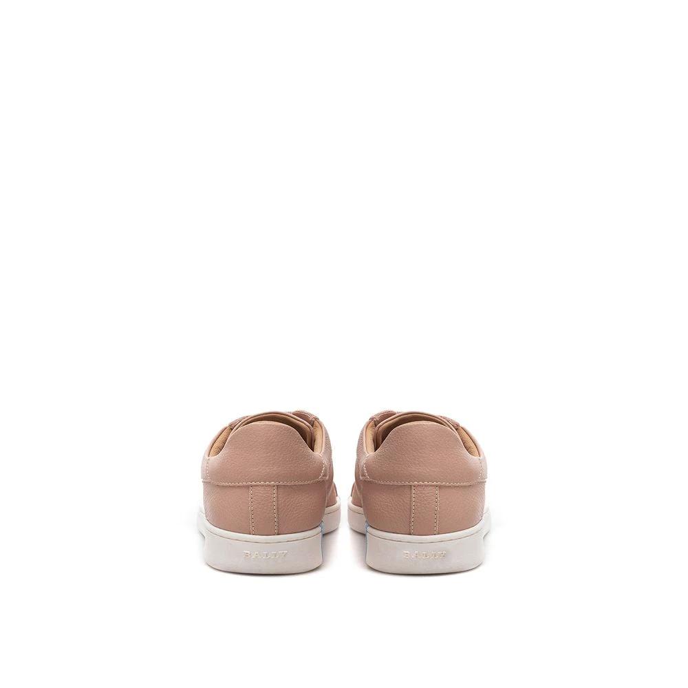 Bally Pink Leather Athletic Sneakers by Bally