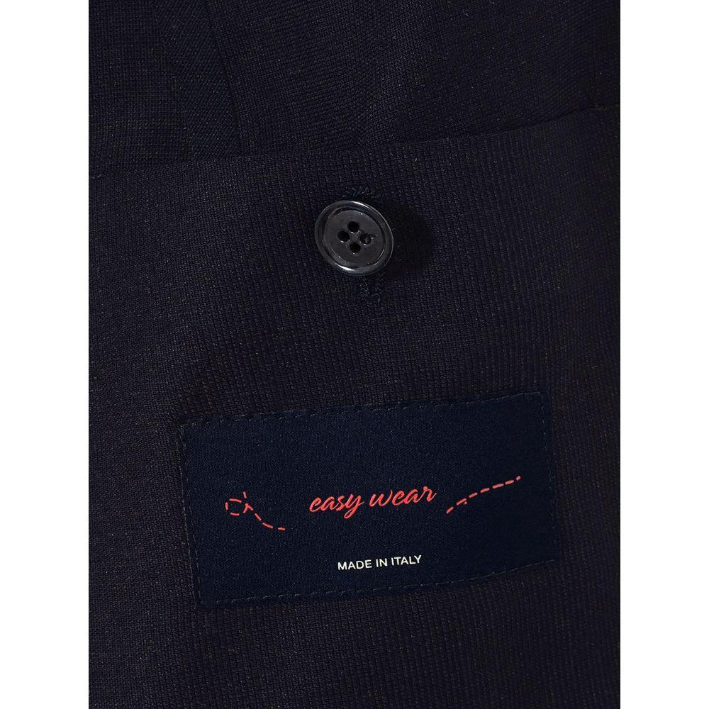 Lardini Blue Cotton Blazer by Lardini
