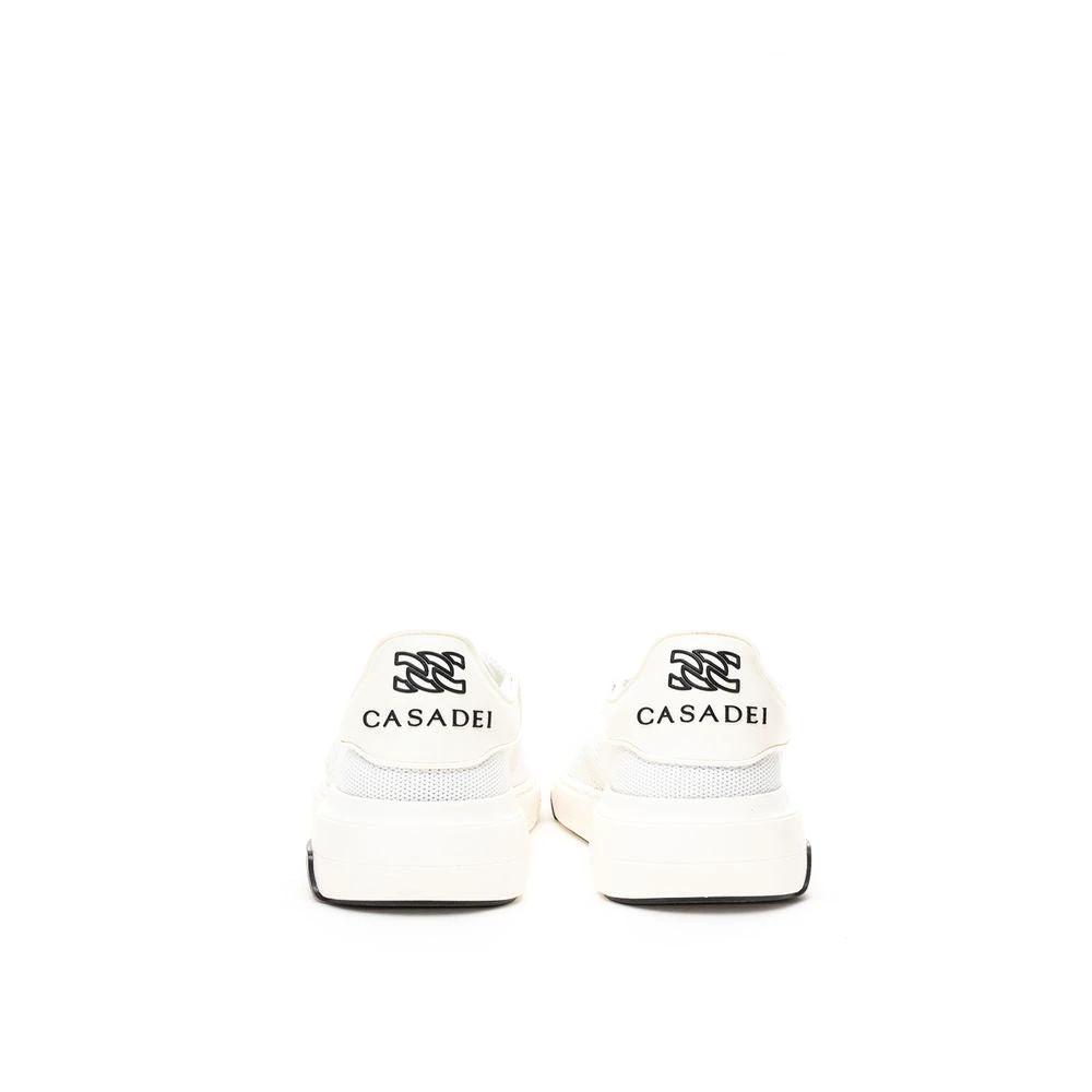 Casadei White Leather Athletic Sneakers by Casadei