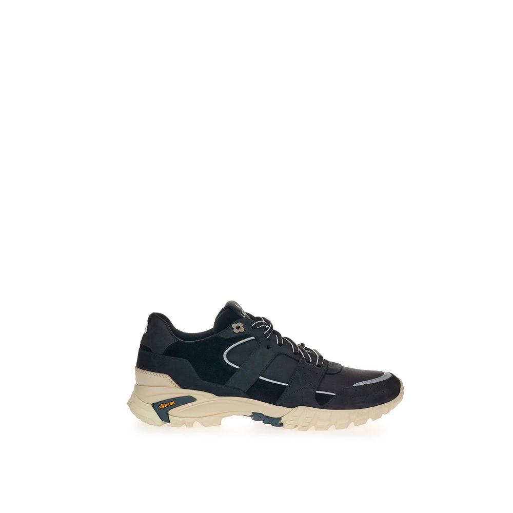 Lardini Black Suede Leather Athletic Sneakers by Lardini