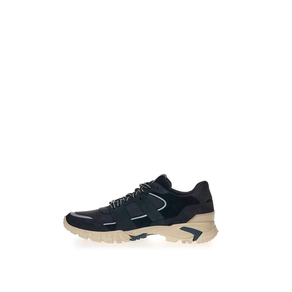 Lardini Black Suede Leather Athletic Sneakers by Lardini