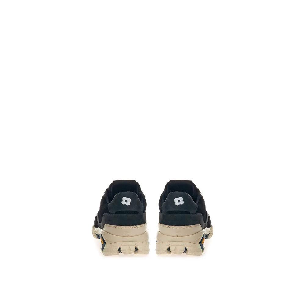 Lardini Black Suede Leather Athletic Sneakers by Lardini