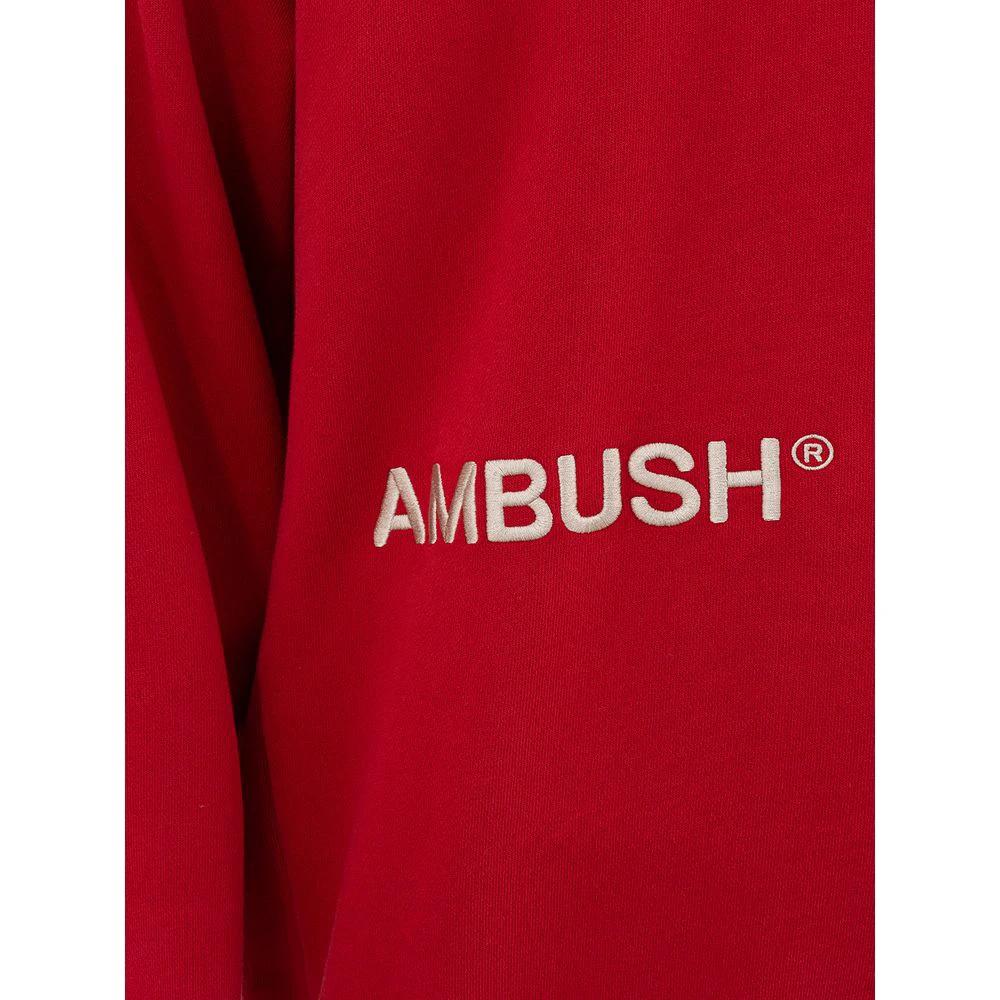 Sweat-shirt en coton rouge Ambush