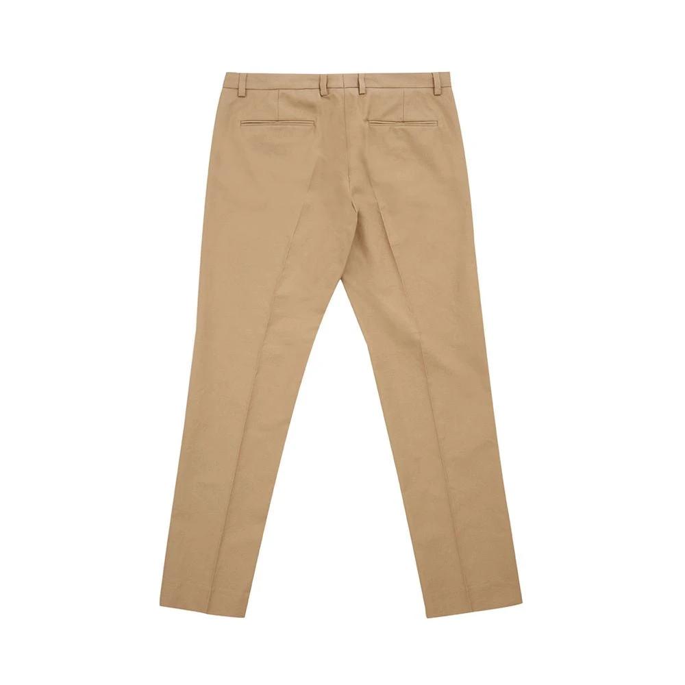 Lardini Brown Cotton Chino Pants by Lardini