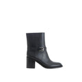 Burberry Black Leather Ankle Boots by Burberry