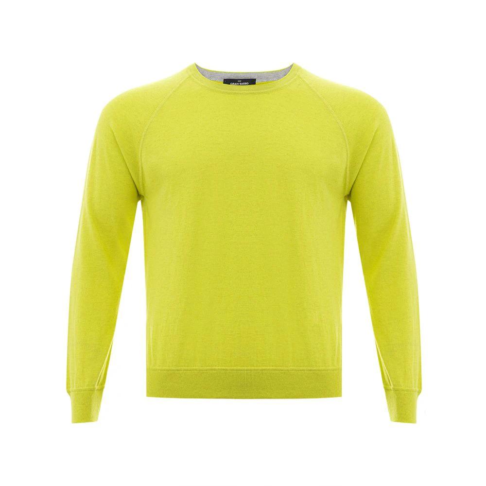 Sweat-shirt en coton jaune Gran Sasso
